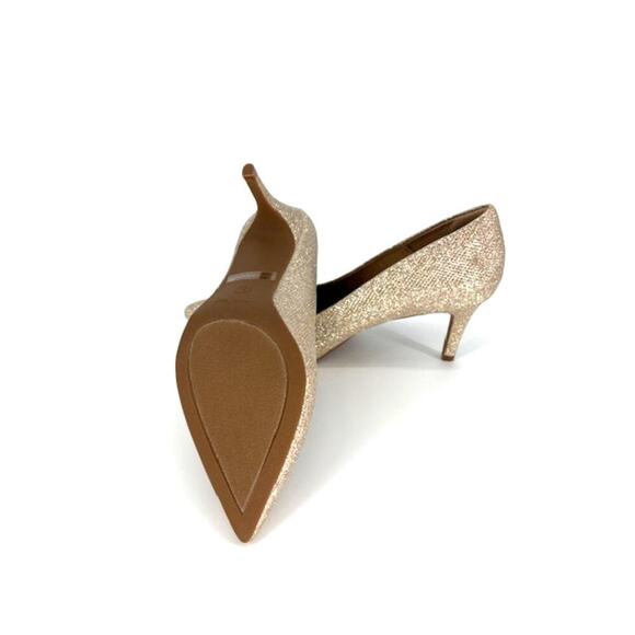 Dream Pairs 3” Heel Pointed Toe Pumps in Gold – Size 9 - Picture 6 of 6